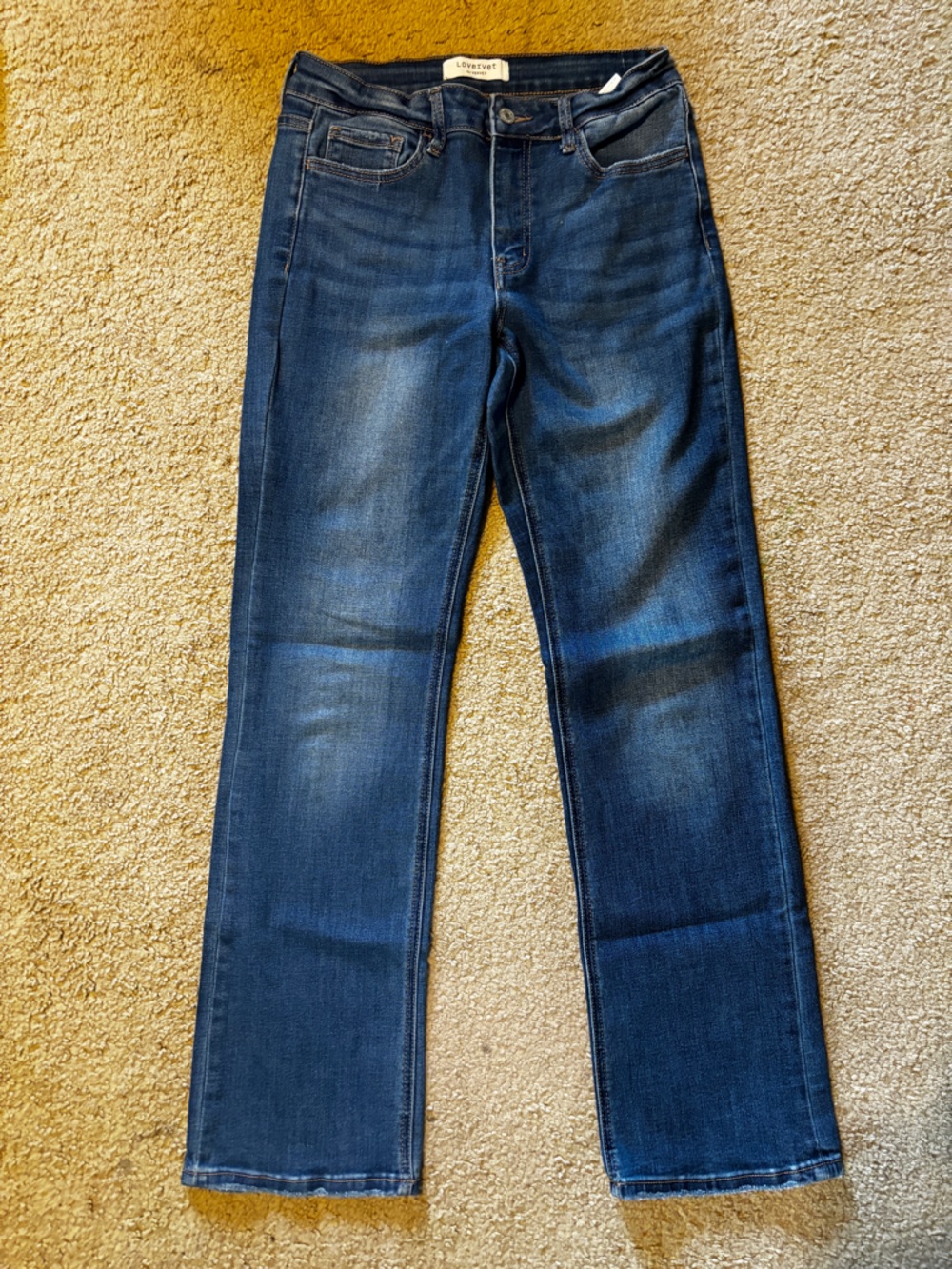 Lovervet by Vervet Dark Blue Flare Jeans — Classic Mid-Rise Fit
